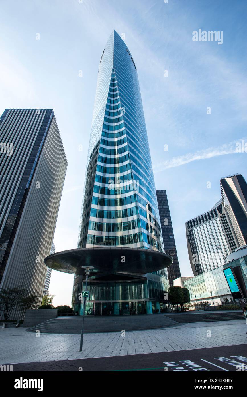 Die Gebäude von La Défense Stockfoto