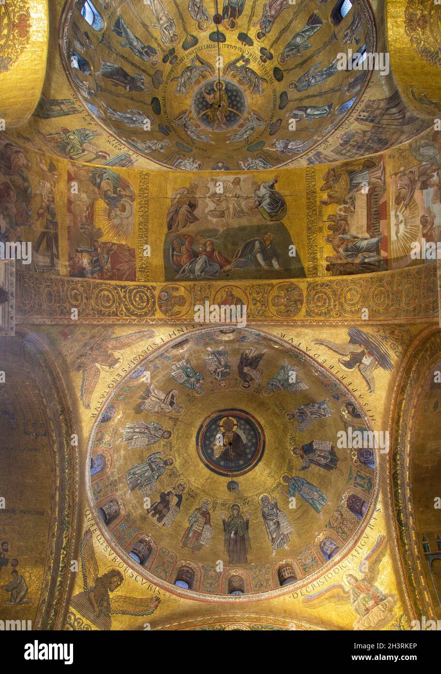 Details des Innenraums der Basilika am Markusplatz in Venedig, Italien Stockfoto