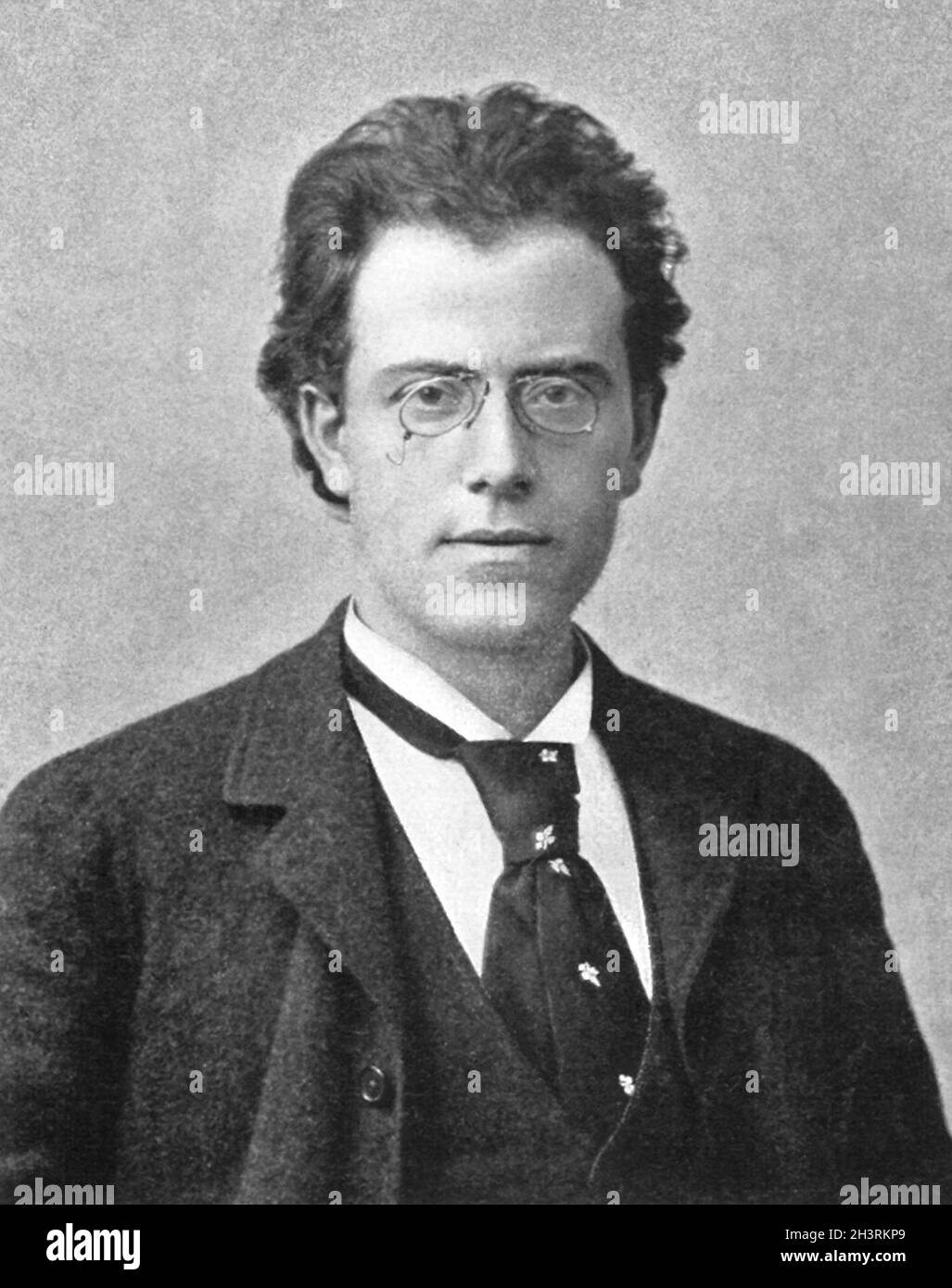 Gustav Mahler - fotografisches Porträt von Leonhard Berlin-Bieber Stockfoto