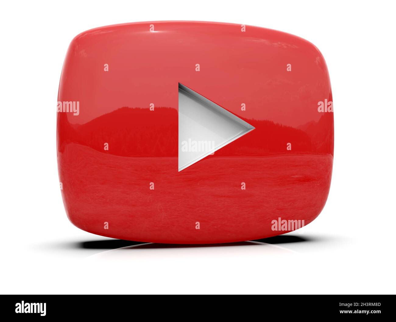 YouTube Playâ Button Sign Video Icon LogoÂ OnlineÂ Broadcasting ServiceÂ Symbol Stockfoto