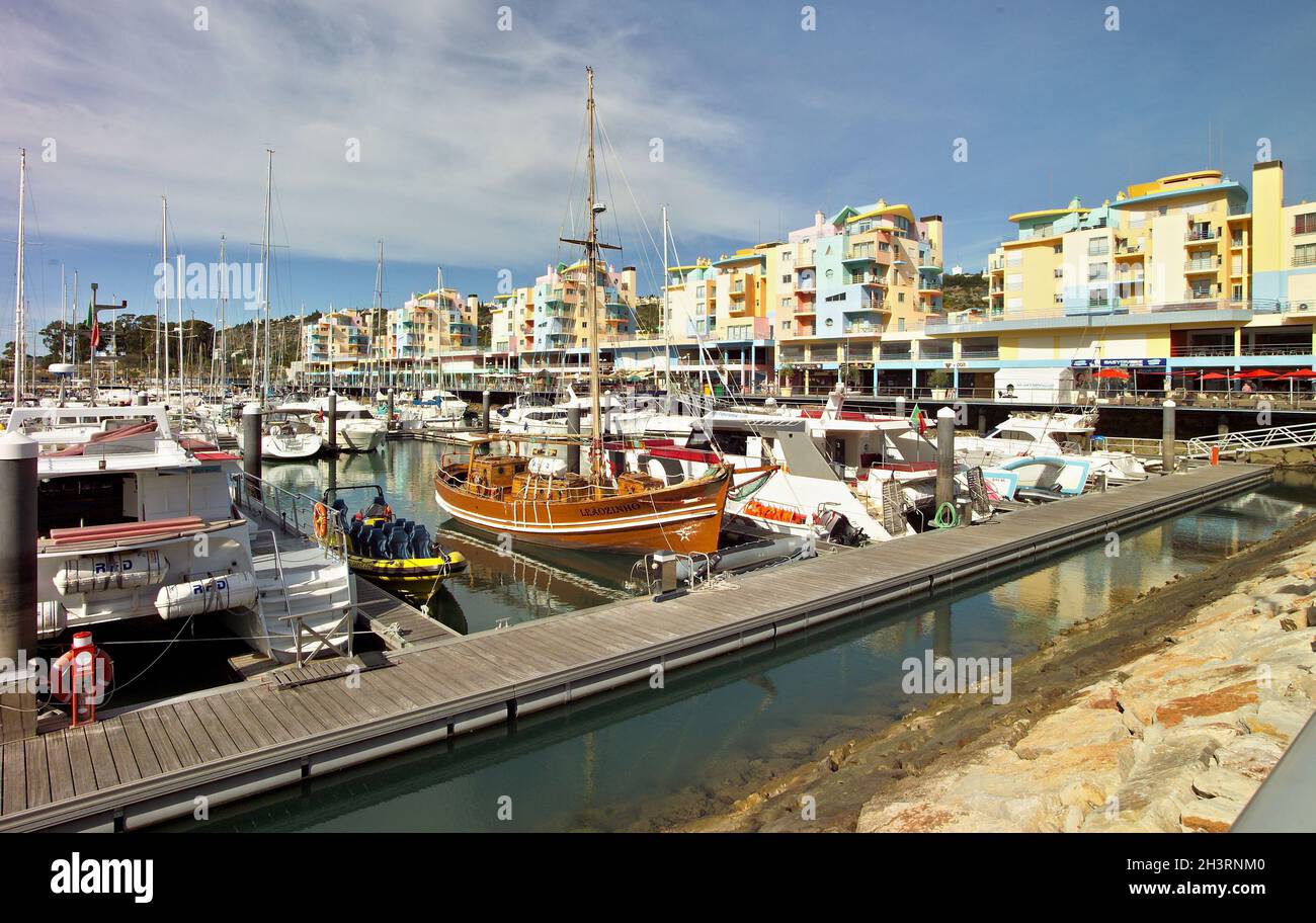 Marina in Albufeira, Algarve - Portugal Stockfoto