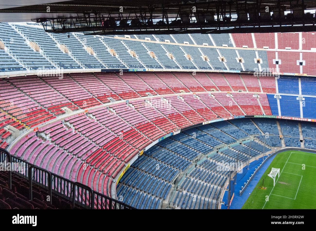 Camp Nou Fußballstadion für den Barcelona Football Club, Barcelona, Spanien. Stockfoto