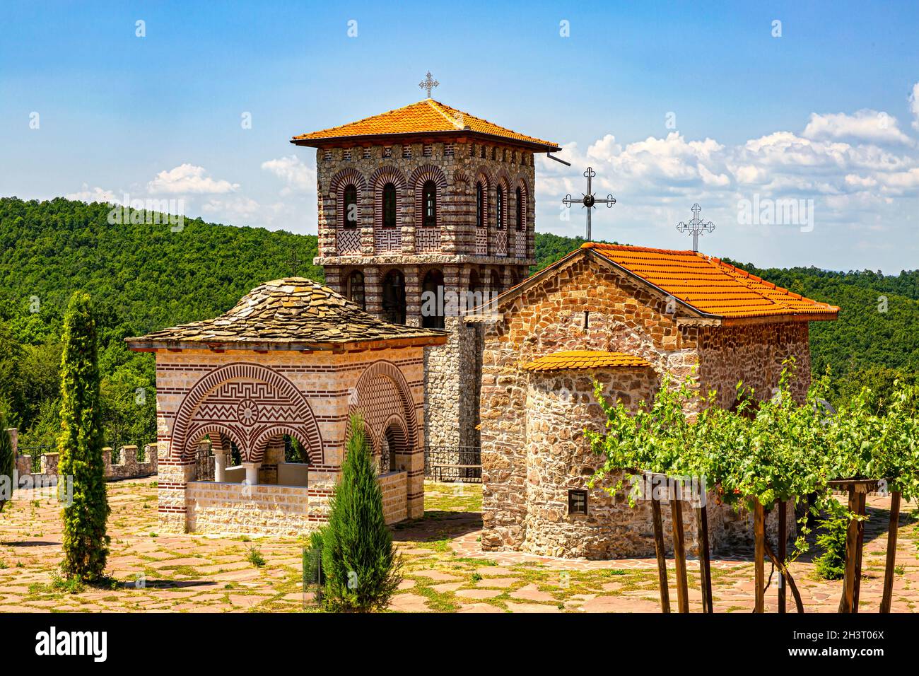 Kloster Gigintsi (montinisches Kloster) St. Cosmas und Damian, Bulgarien Stockfoto