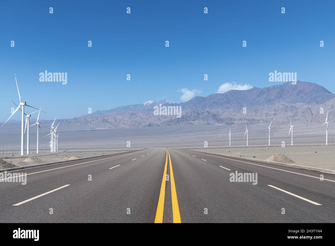 Schöne neue Energiestraße Stockfoto