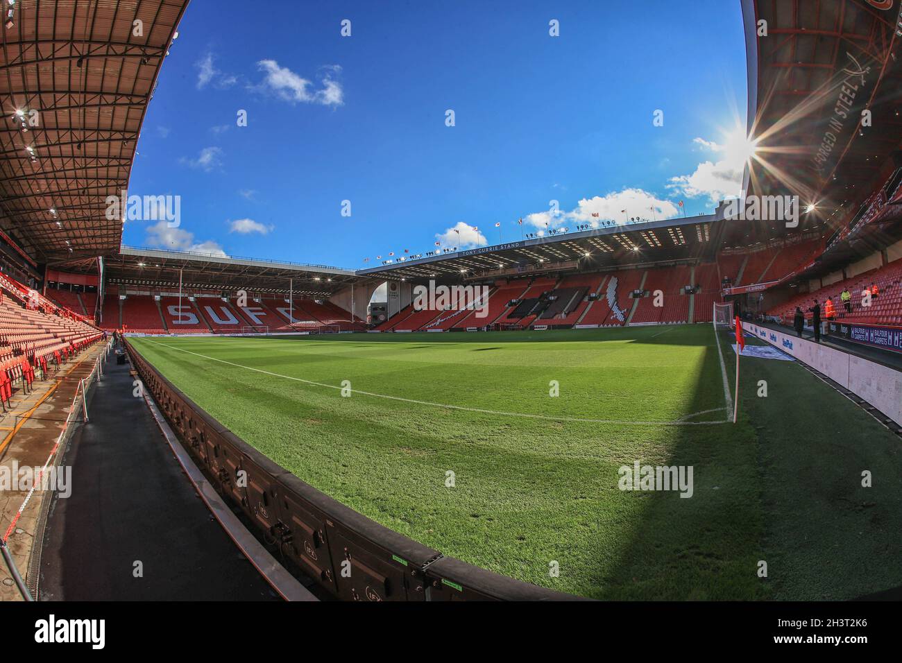 Ein allgemeiner Blick auf Bramall Lane vor diesem Nachmittag Sky Bet Championship Spiel, Sheffield United gegen Blackpool Stockfoto