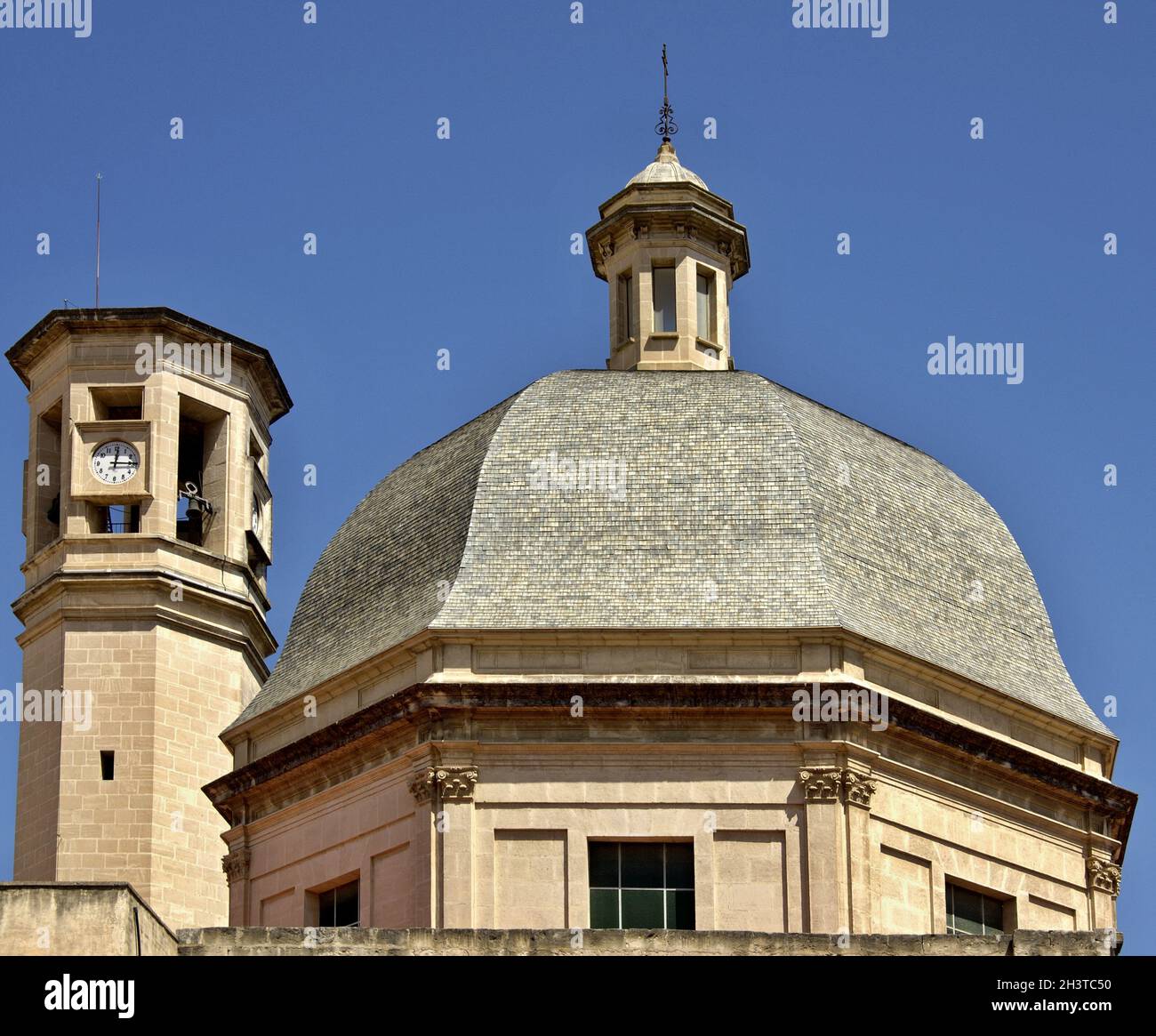 Historische Kirche in Alcoy, Alicante - Spanien Stockfoto