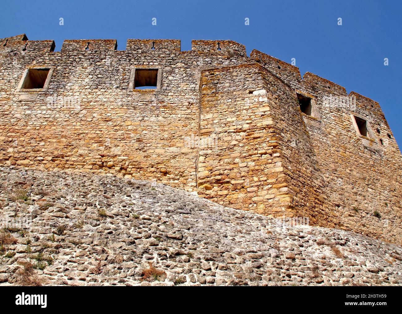 Historisches Schloss von Ourem, Centro - Portugal Stockfoto