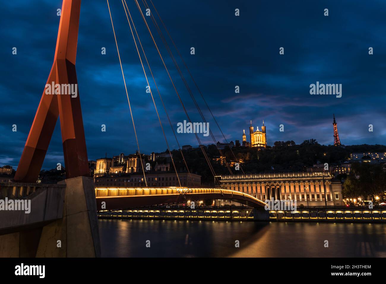 LYON ARCHITEKTUR UND KIRCHE Stockfoto