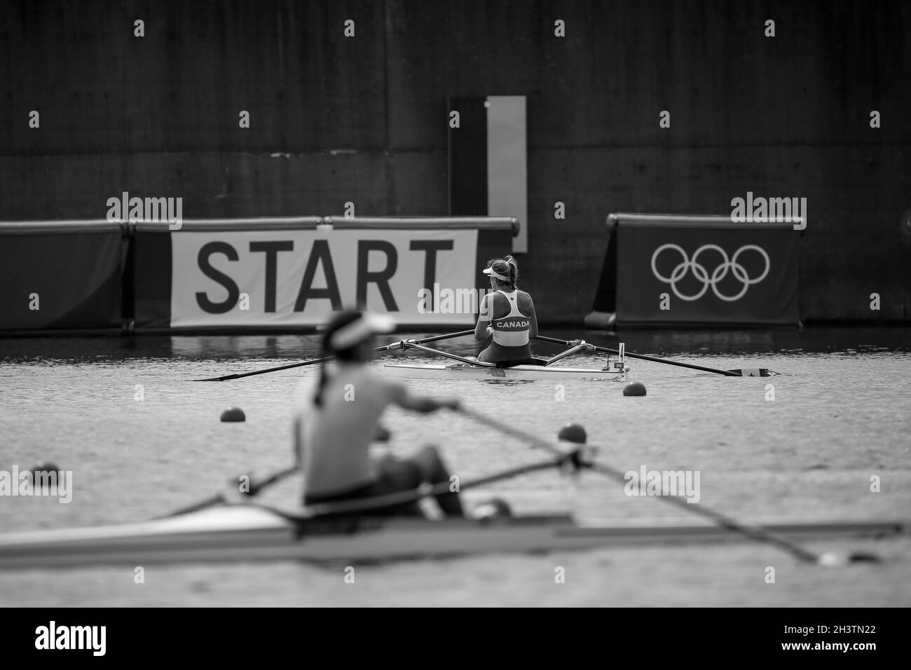 23. JULI 2021 - TOKIO, JAPAN: Carling ZEEMAN aus Kanada bei der Hitze 5 der Ruderfrauenkeulen bei den Olympischen Spielen 2020 in Tokio (Pho Stockfoto