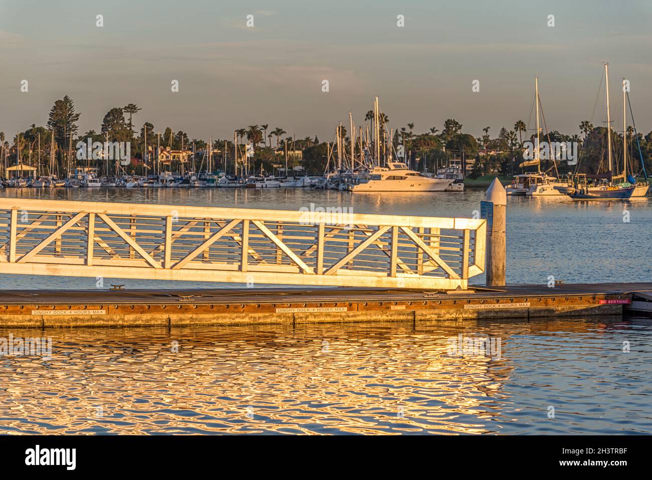 Oktober Morgen in Glorietta Bay. Coronado, CA, USA. Stockfoto
