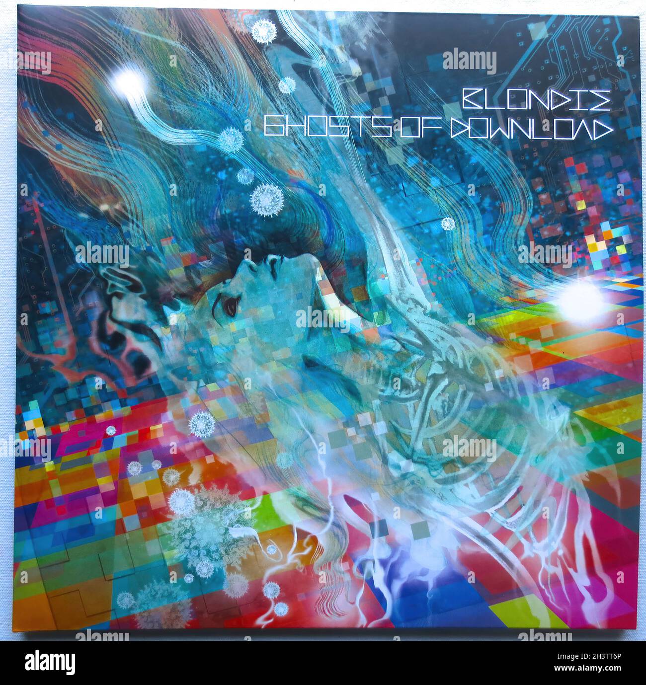 Blondie 2014 Ghosts of Download   Greatest Hits Redux LP Vinyl Schallplatte - Original Vinyl Schallplatte Stockfoto