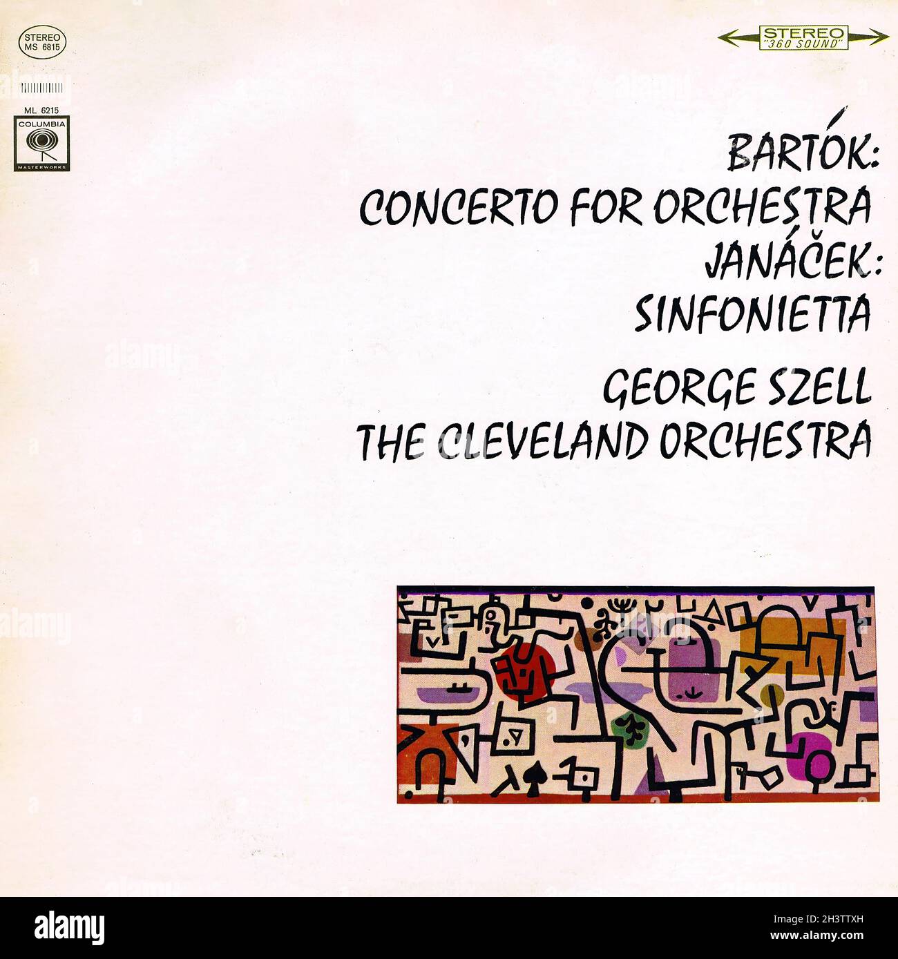 Bartok Concerto for Orchestra Janacek Sinfonietta - Szell Columbia - Classical Music Vintage Vinyl Record Stockfoto