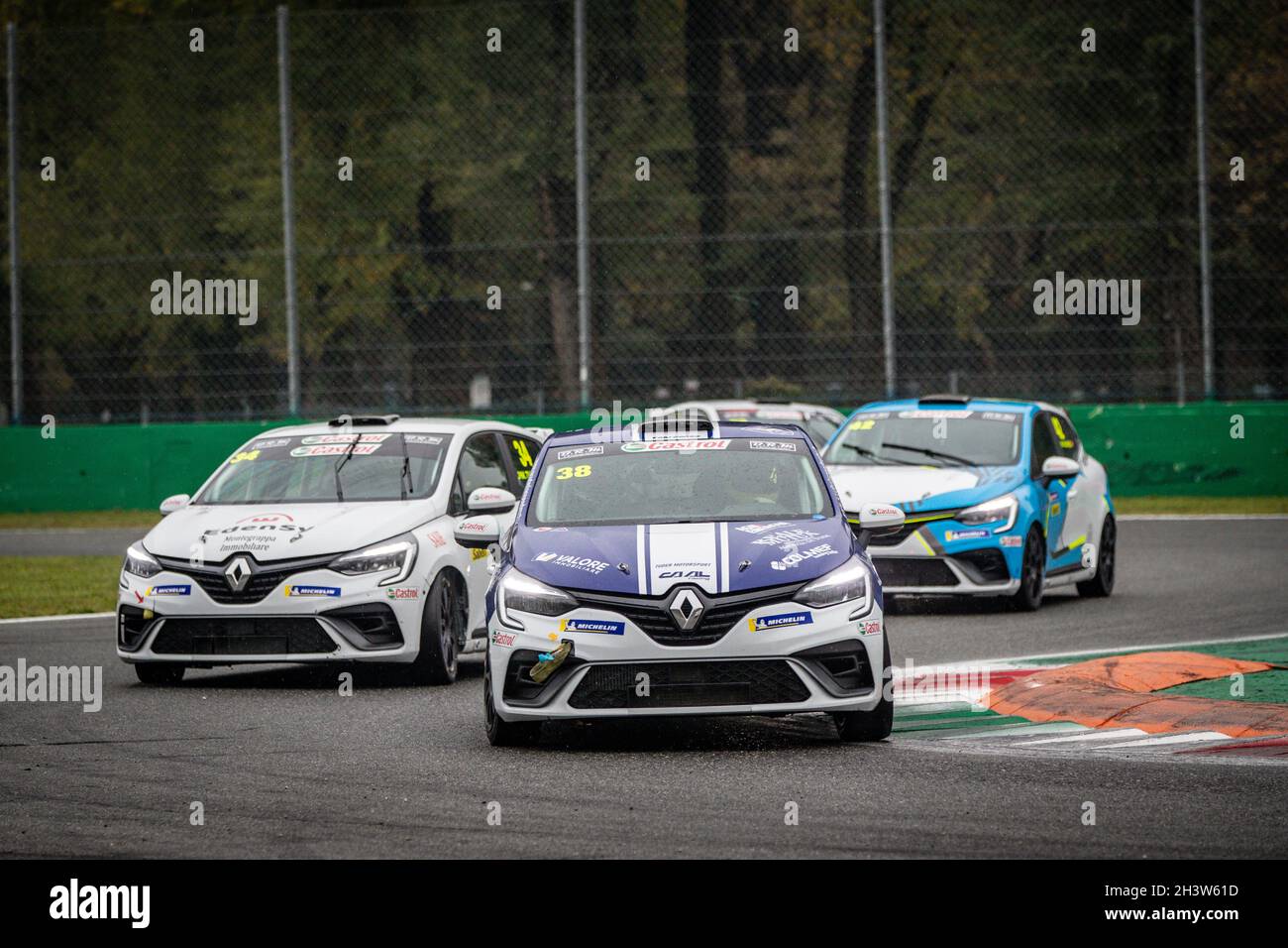 38 ALCIDI Alessio (ITA), CAAL RACING, Clio Cup Europe, Aktion während der 13. Runde des Clio Cup Europe 2021, vom 29. Bis 31. Oktober 2021 auf dem Autodromo Nazionale di Monza, in Monza, Italien - Foto Alexandre Guillaumot / DPPI Stockfoto