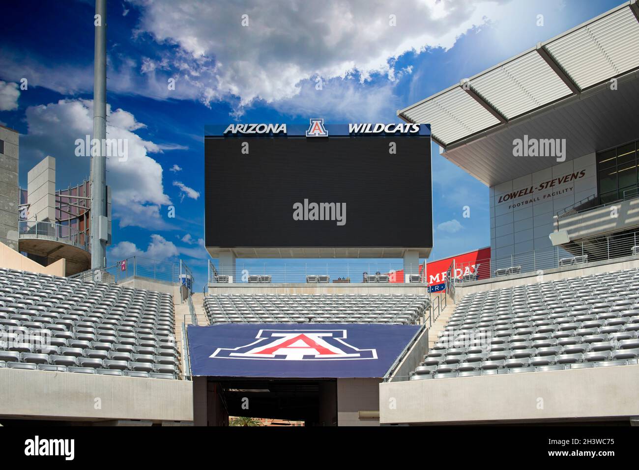Das Fußballstadion der University of Arizona auf dem UA Campus in Tucson, Arizona Stockfoto