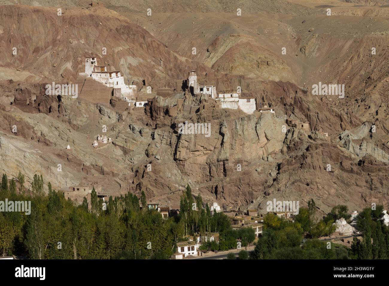 Kloster in Basgo. Indus Valley, Ladakh. Stockfoto