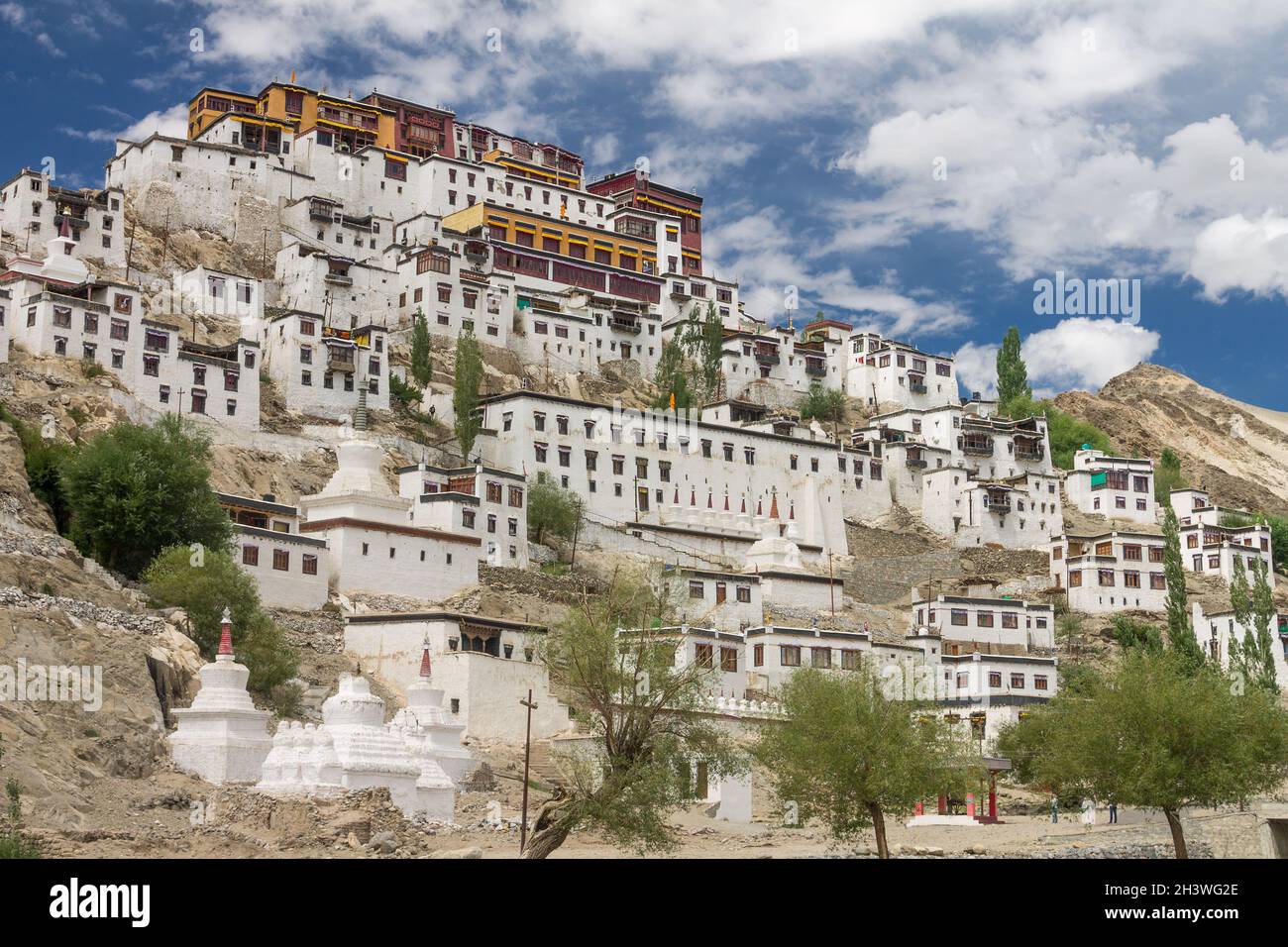 Thikse Kloster, Ladakh Stockfoto