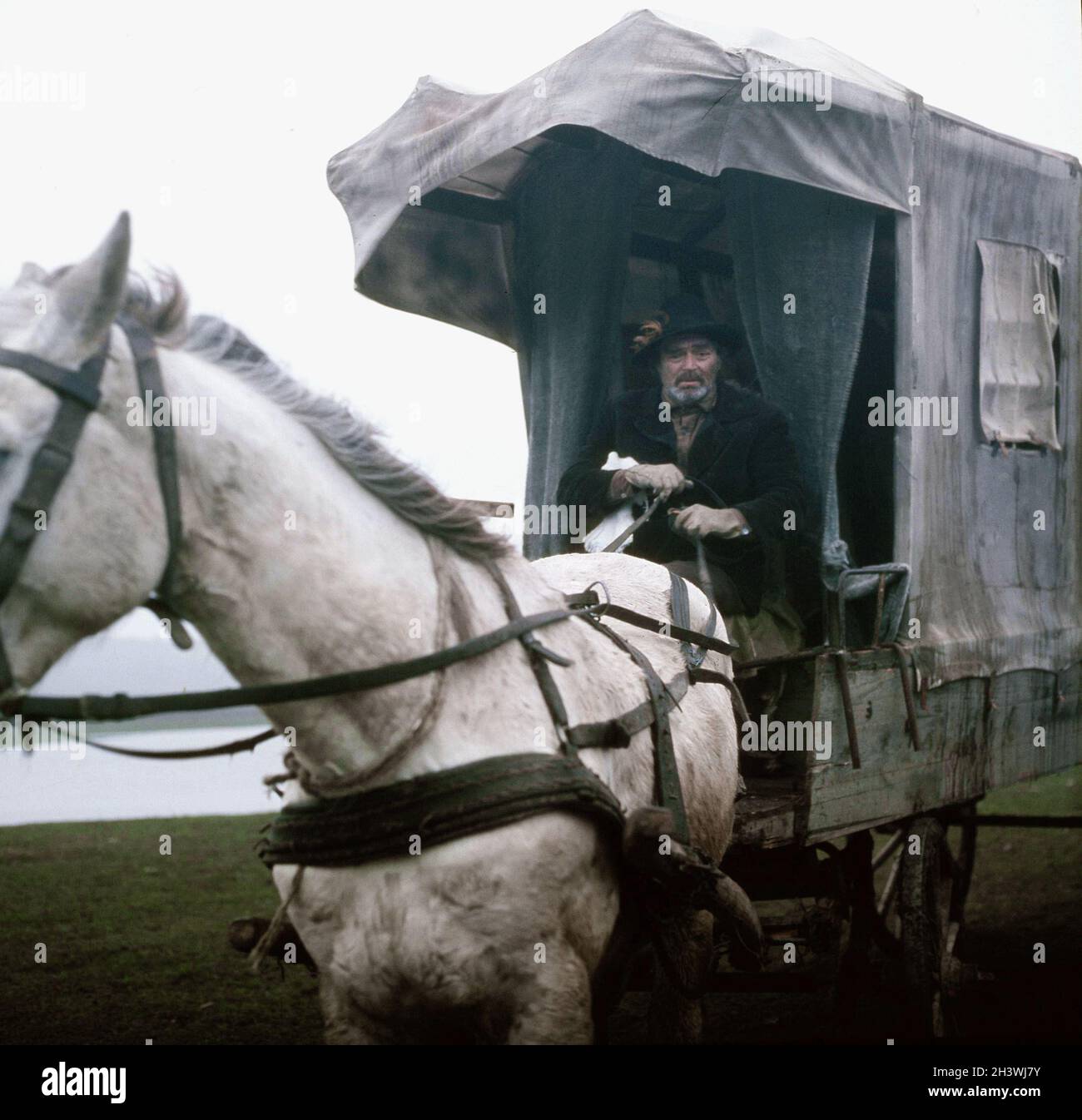 Die rumänische Künstlerin Mircea Albulescu im Film 'Sword Swallower' (Înghițitorul de săbii), 1981, Regie Alexa Visarion Stockfoto