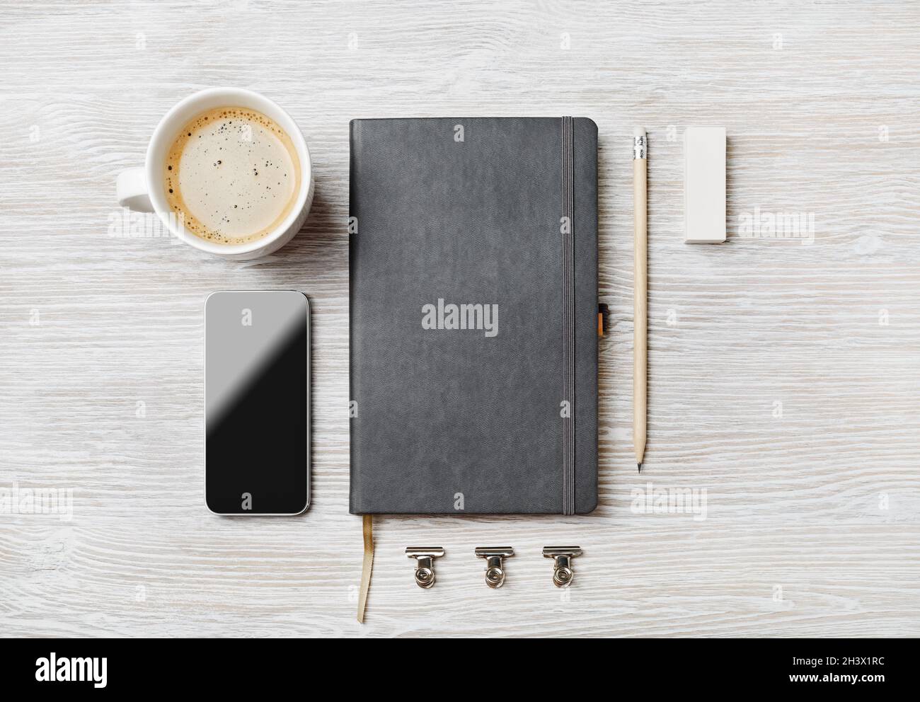 Branding Schreibwaren mockup Stockfoto