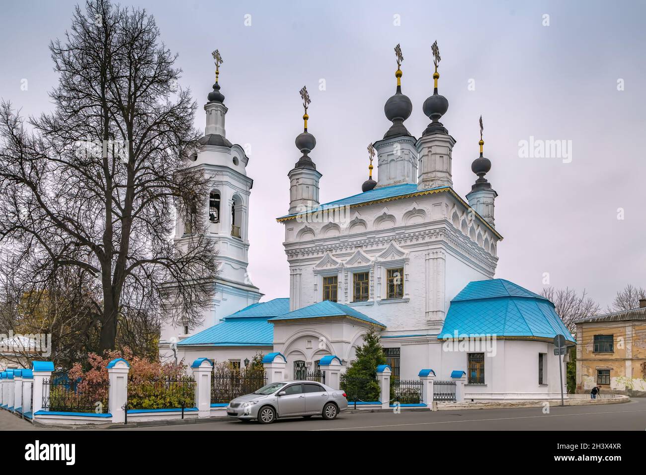 Kirche der Fürbitte der seligen Jungfrau Maria, Kaluga, Russland Stockfoto