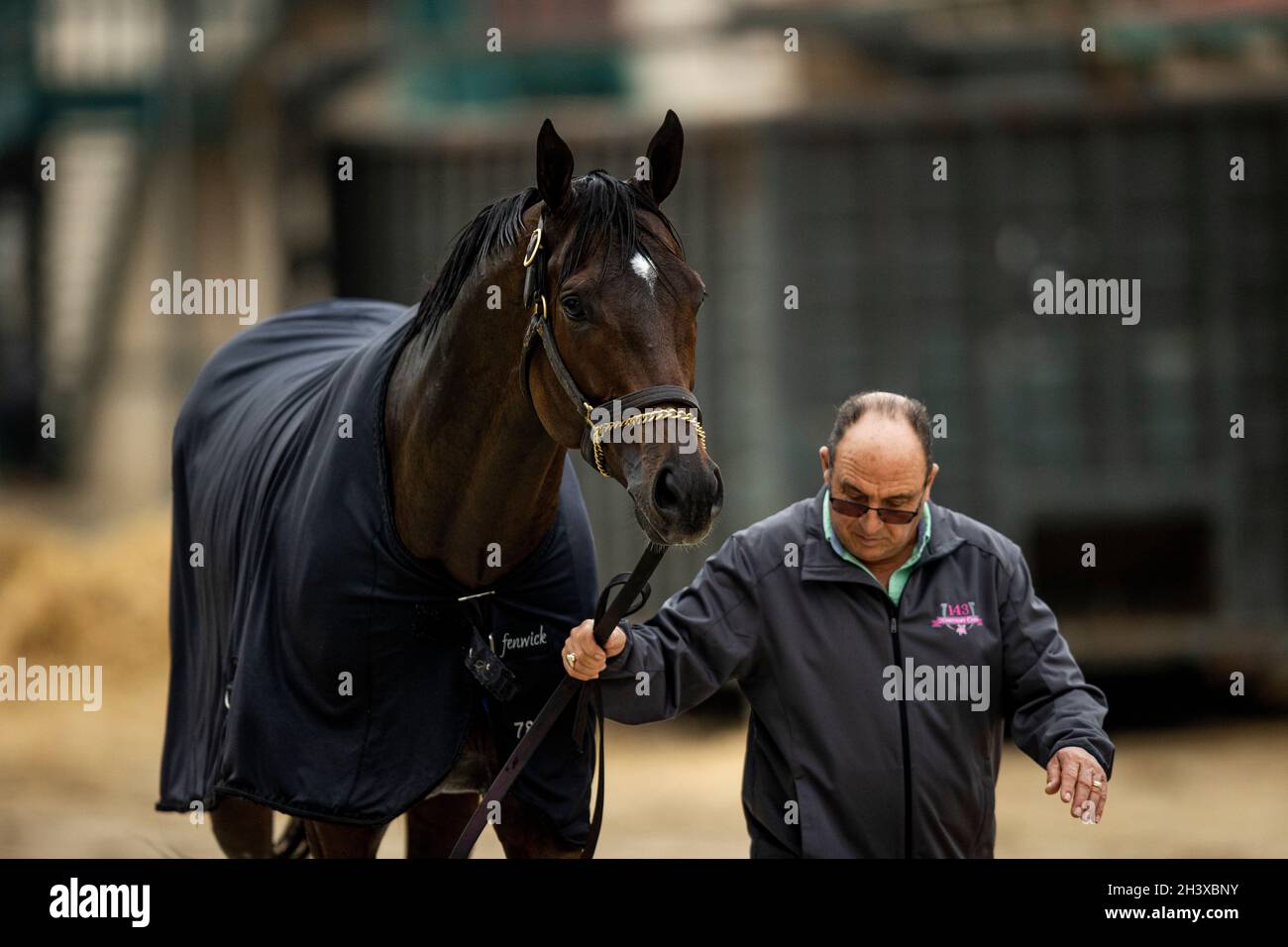 Arcadia, CA, USA. Oktober 2021. 30. Oktober 2021: Aloha West trat am 30. Oktober 2021 im Qatar Racing Breeders' Cup Sprint ein und wurde von Wayne M. Catalano, im Del Mar Thoroughbred Club in Del Mar, Kalifornien, trainiert. Evers/Eclipse Sportswire/Breeders' Cup/CSM/Alamy Live News Stockfoto