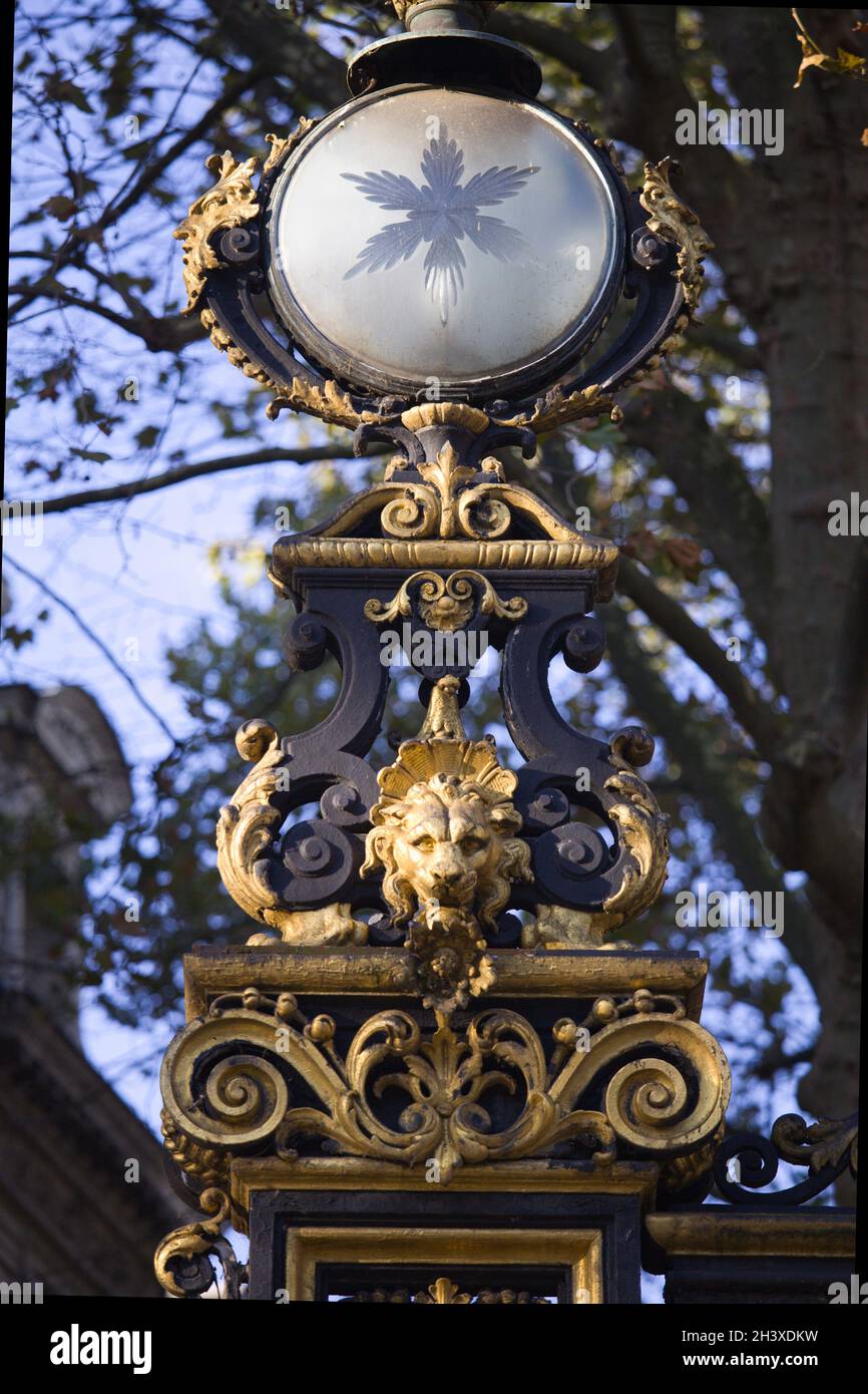 Frankreich, Paris, Parc Monceau, Gate, Stockfoto