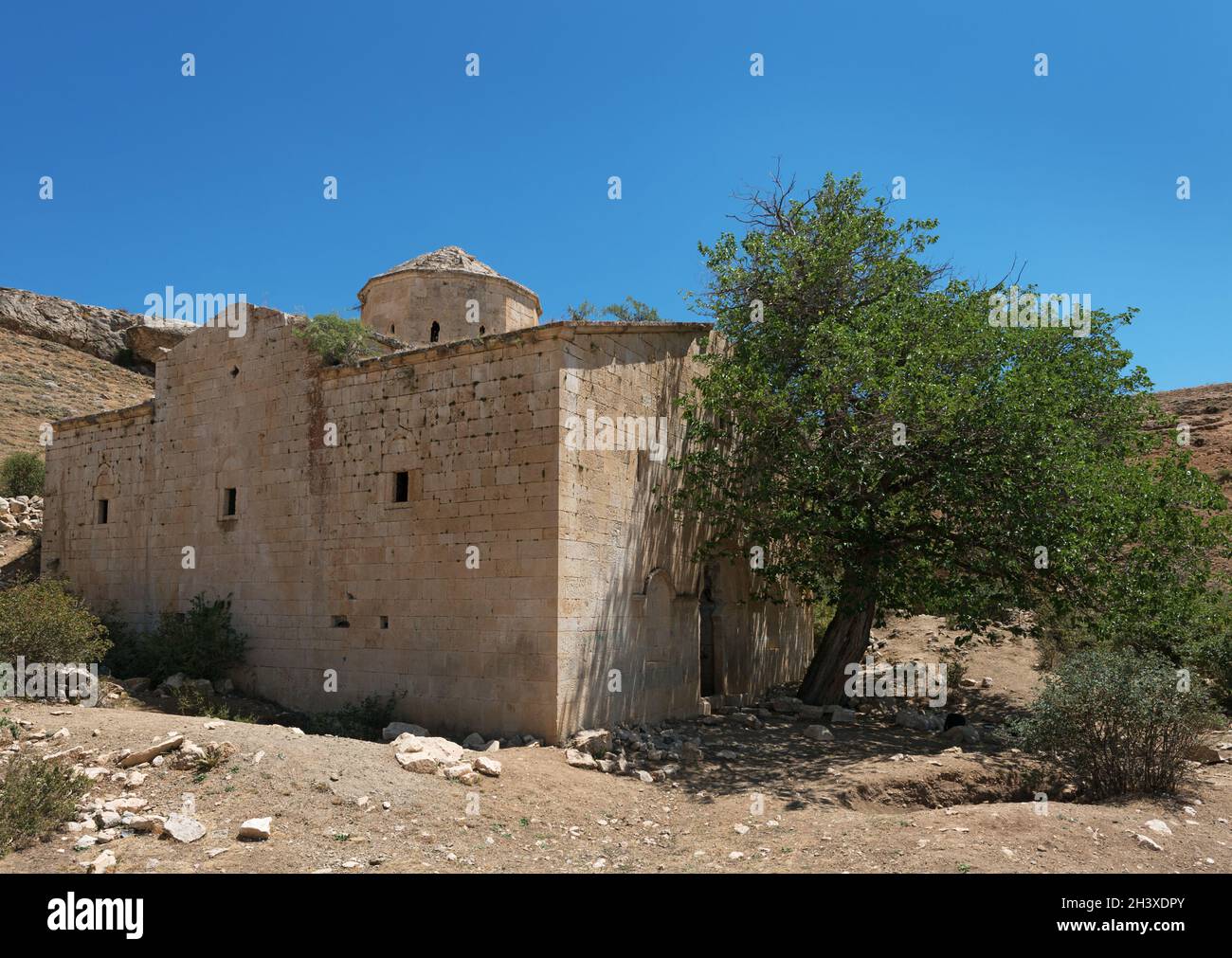 Kirche des heiligen Johannes im Kloster des heiligen Gregor von Aparank (kloster des heiligen David) im Tercan Bezirk, Provinz Erzincan, Türkei Stockfoto