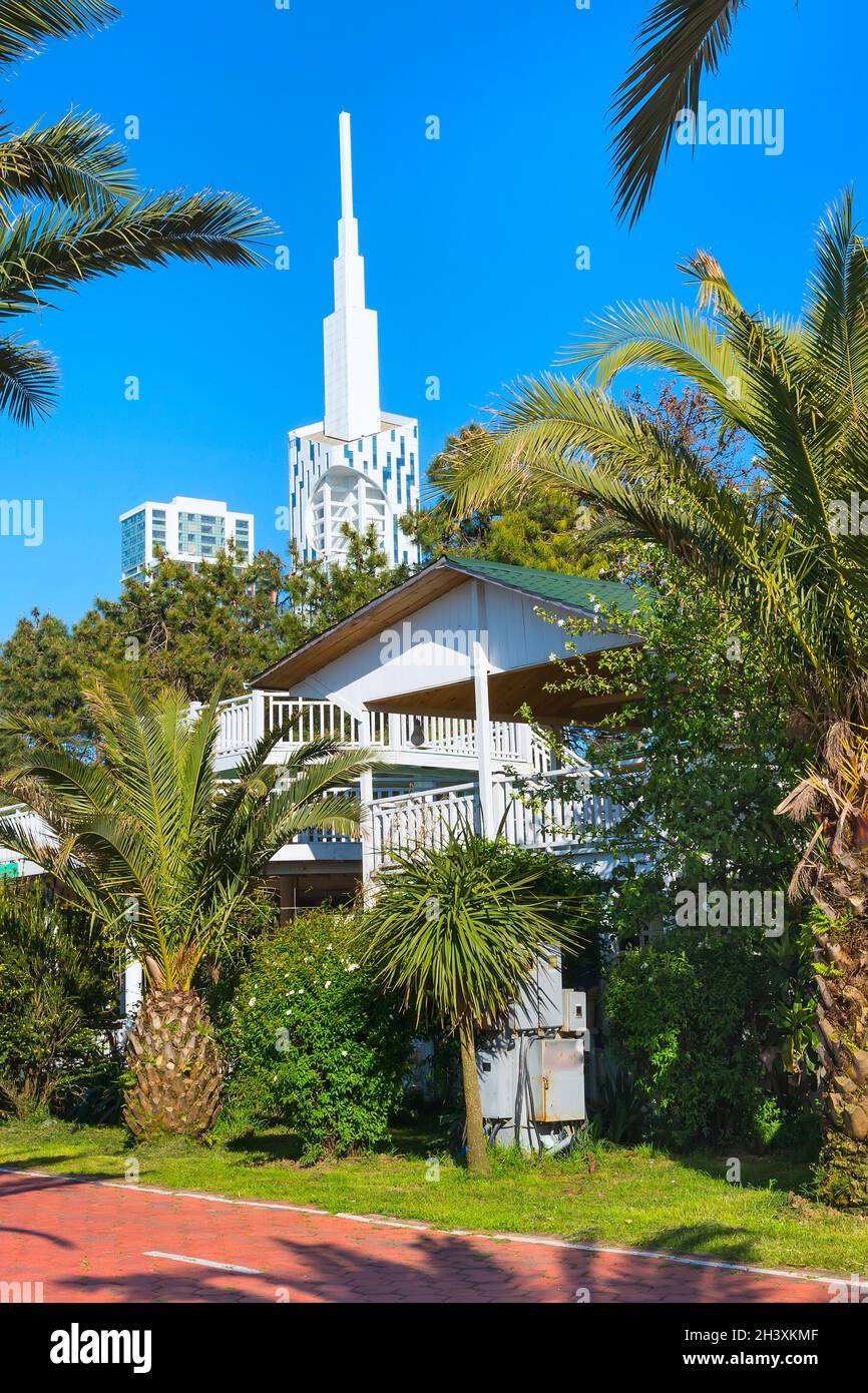 Landschaftsparkpromenade von Batumi, Georgia Stockfoto