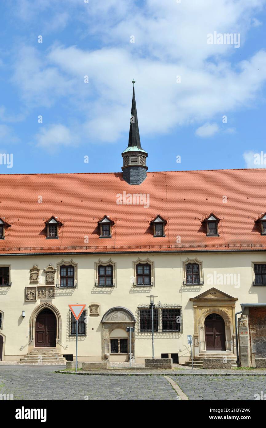 Altes Rathaus in Merseburg Stockfoto