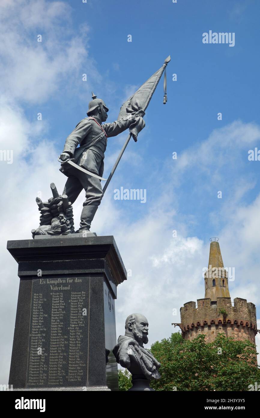 Weinheimer Kriegsdenkmal Stockfoto