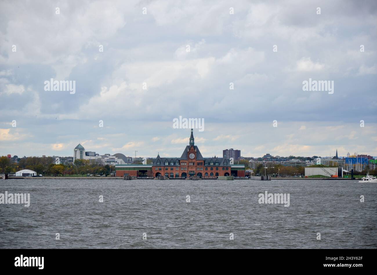 Ellis Island in New York City. Stockfoto