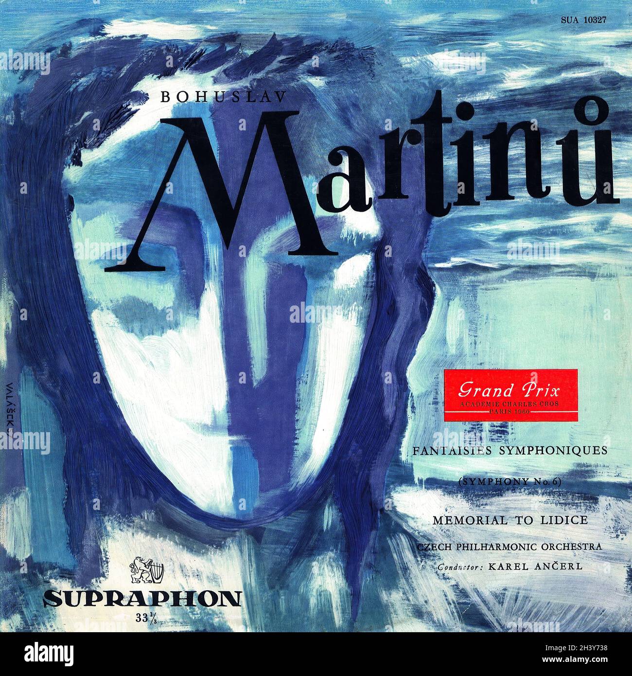 Martinu Fantasies symphoniques (Symphony 6) â€¢ Memorial to Lidice - Ancerl CPO Supraphon - Klassische Musik Vintage Vinyl Schallplatte Stockfoto