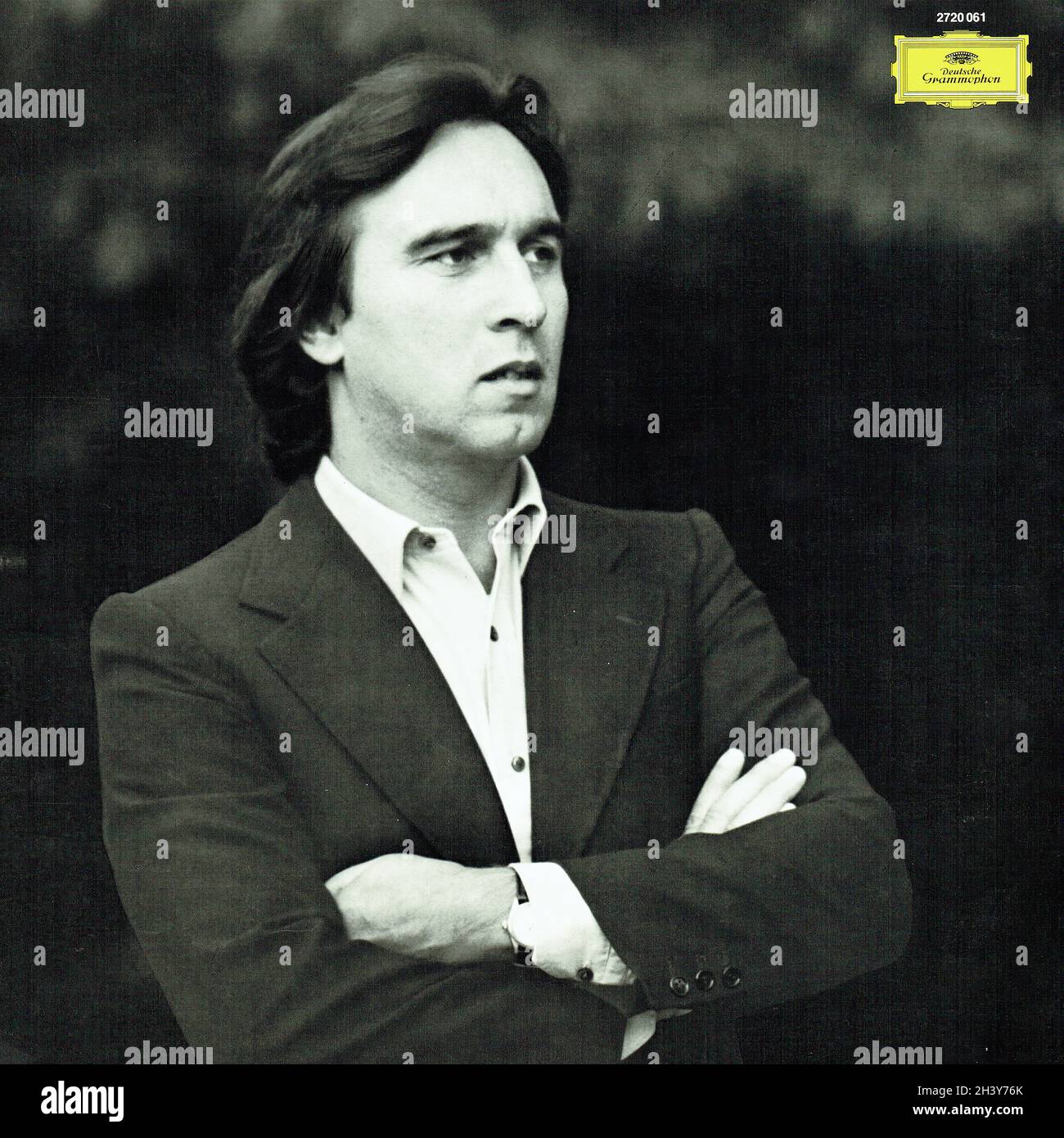 Brahms Symphonies (4) - Abbado VPO BPO LSO SKD Deutsche Grammophon 8 - Classical Music Vintage Vinyl Record Stockfoto