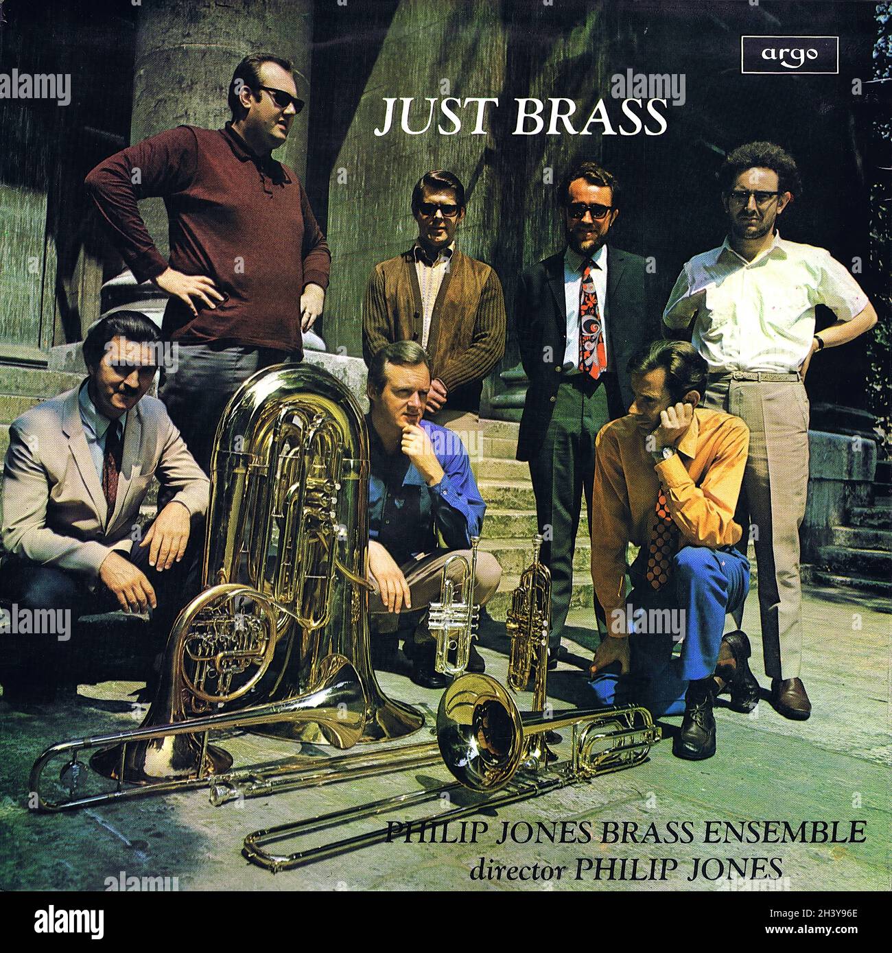 Just Brass Arnold Dodgson Ewald Salzedo - Philip Jones Brass Ens Argo - Classical Music Vintage Vinyl Record Stockfoto