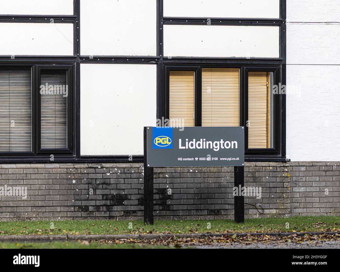 LIDDINGON, Großbritannien – 30. OKTOBER 2021: Ofsted suspendiert PGL Liddington Center wegen „Schutzbedenken“ Stockfoto
