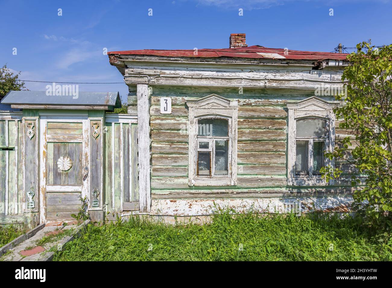 Altes Gebäude in der antiken Stadt Kolomna, Russland Stockfoto