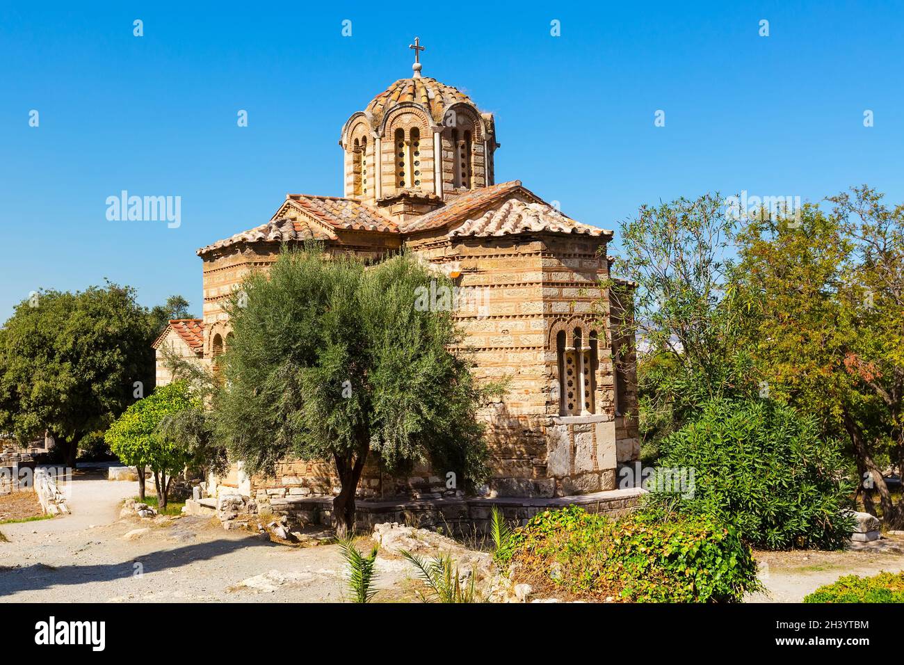 Kirche der Heiligen Apostel im antiken Agora, Athen, Griechenland Stockfoto