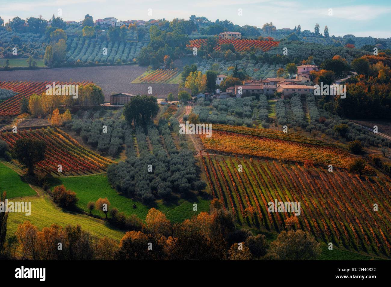 Montefalco, Perugia, Umbrien, Italien Stockfoto