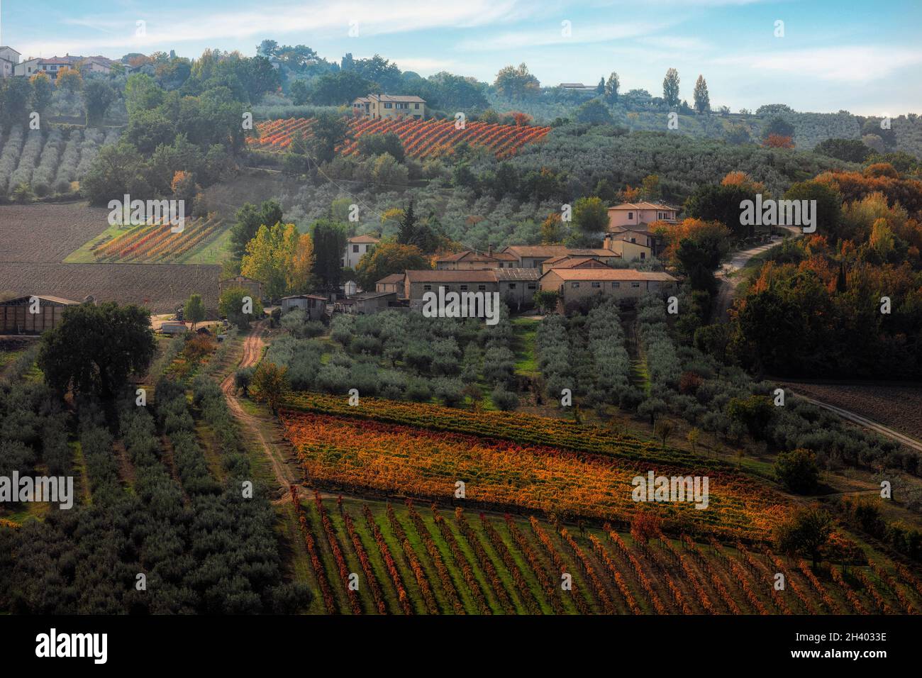 Montefalco, Perugia, Umbrien, Italien Stockfoto