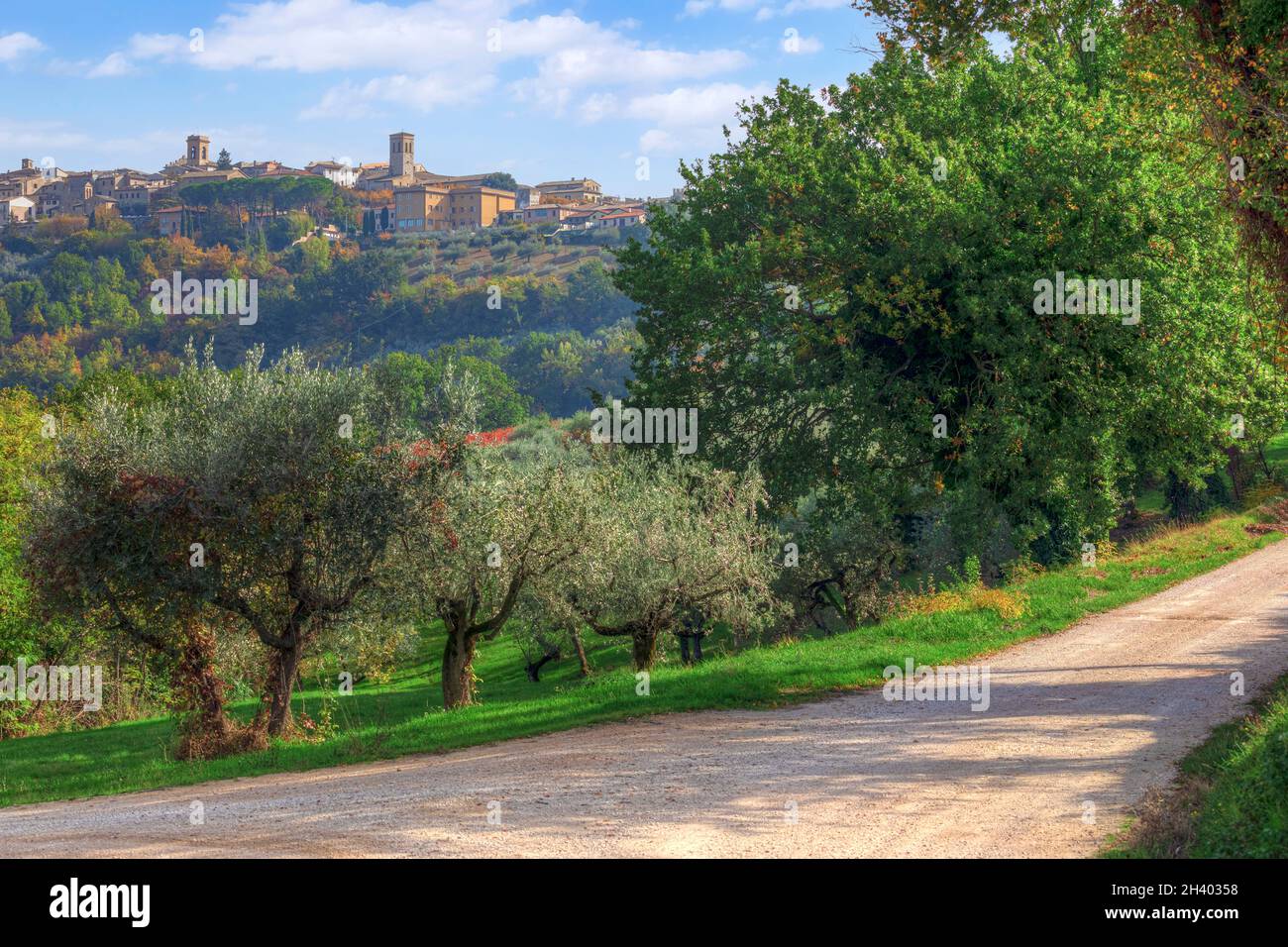 Montefalco, Perugia, Umbrien, Italien Stockfoto