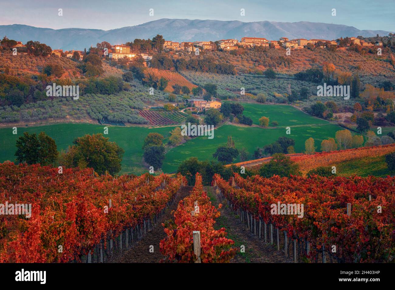 Montefalco, Perugia, Umbrien, Italien Stockfoto