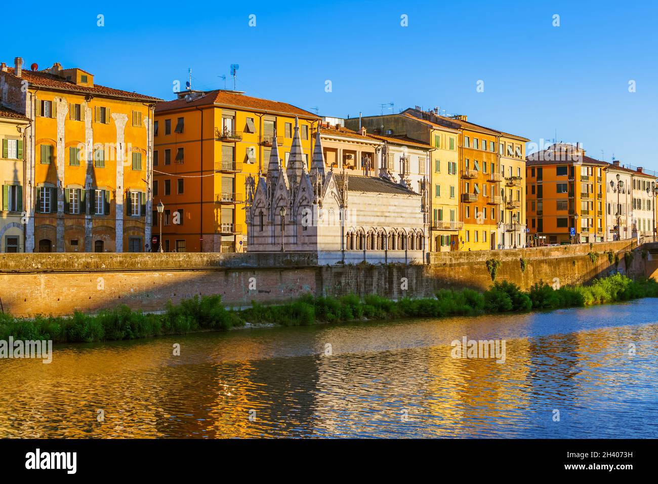 Downtown in Pisa, Italien Stockfoto