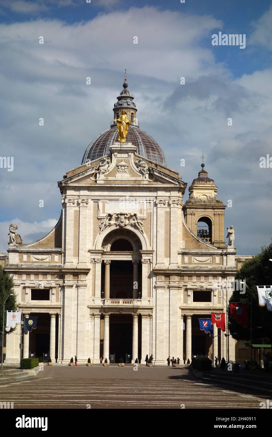 Santa Maria degli Angeli in Assisi, Italien Stockfoto