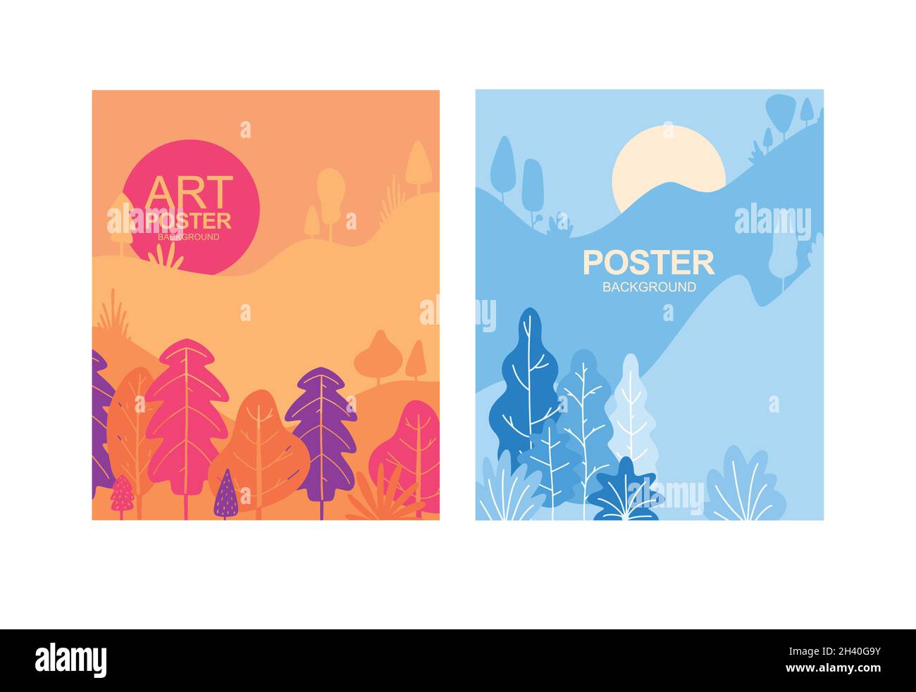 Frohe und helle Weihnachten, frohe Feiertage, glückliches neues Jahr Grußkarten-Set. Vector Winterurlaub Hintergründe mit Handschriftzug kalligraphisch, ch Stock Vektor