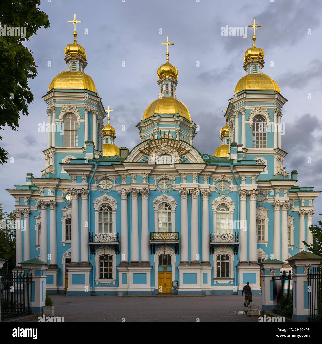 St. Nicholski Marinekathedrale in Sankt Petersburg Stockfoto