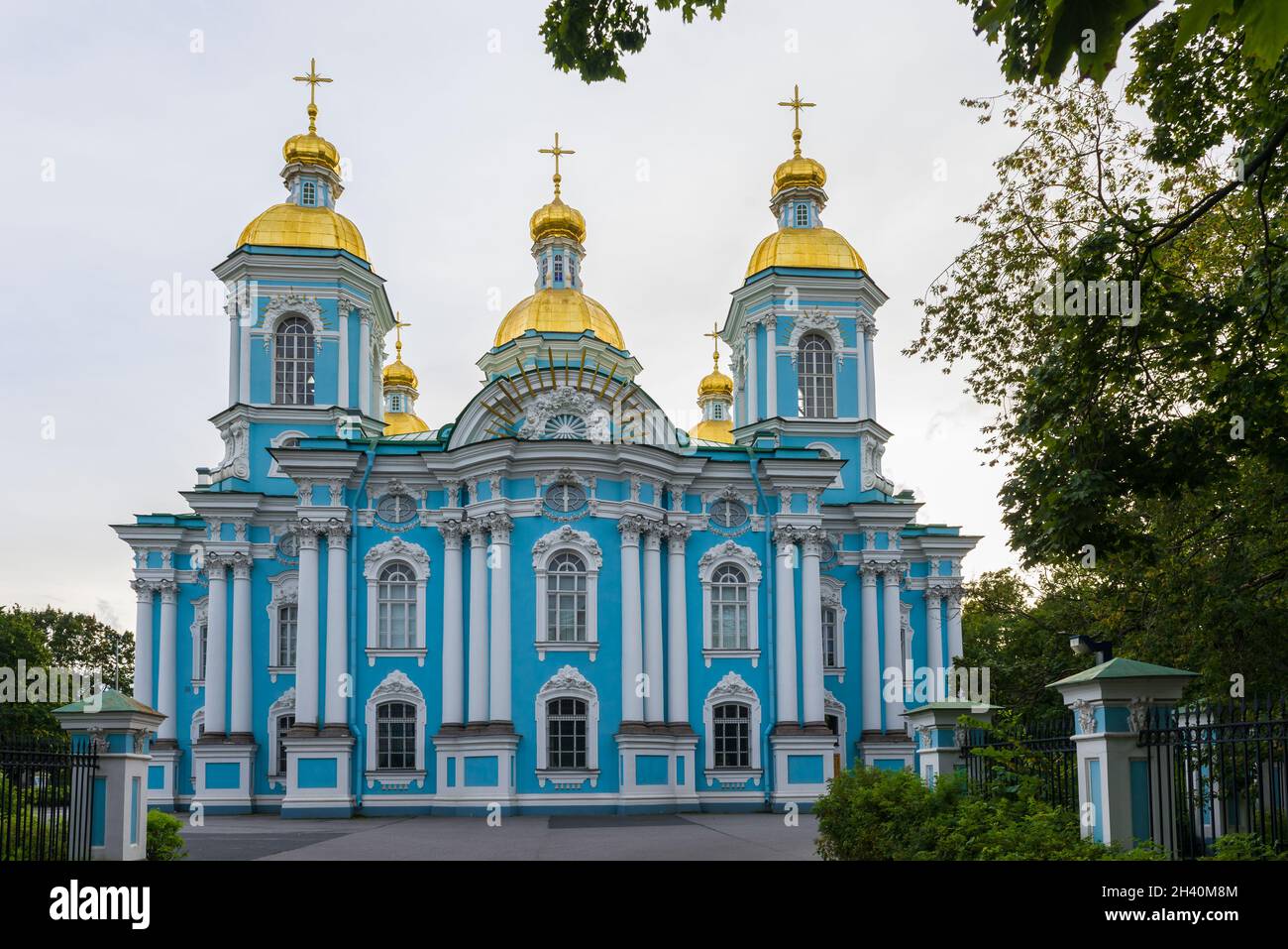 St. Nicholski Marinekathedrale in Sankt Petersburg Stockfoto