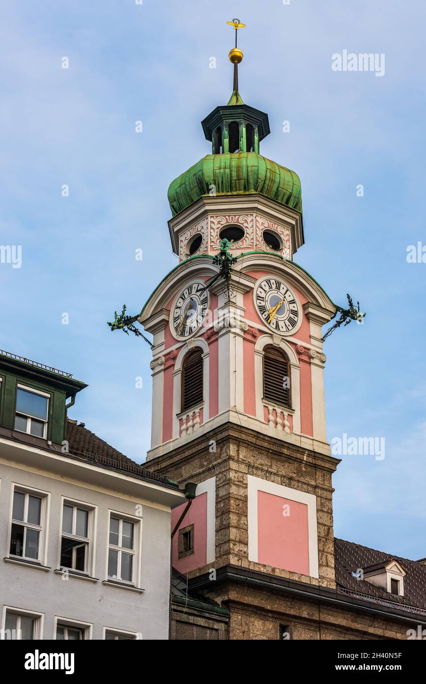 Spitalkirche des Heiligen Geistes in Innsbruck Stockfoto