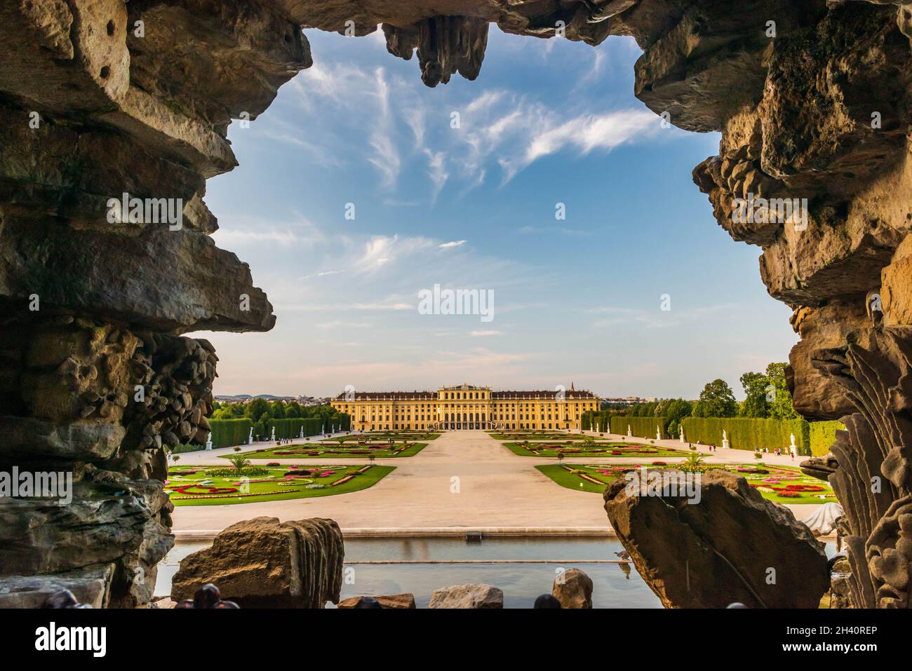 Schloss Schönbrunn in Wien Stockfoto
