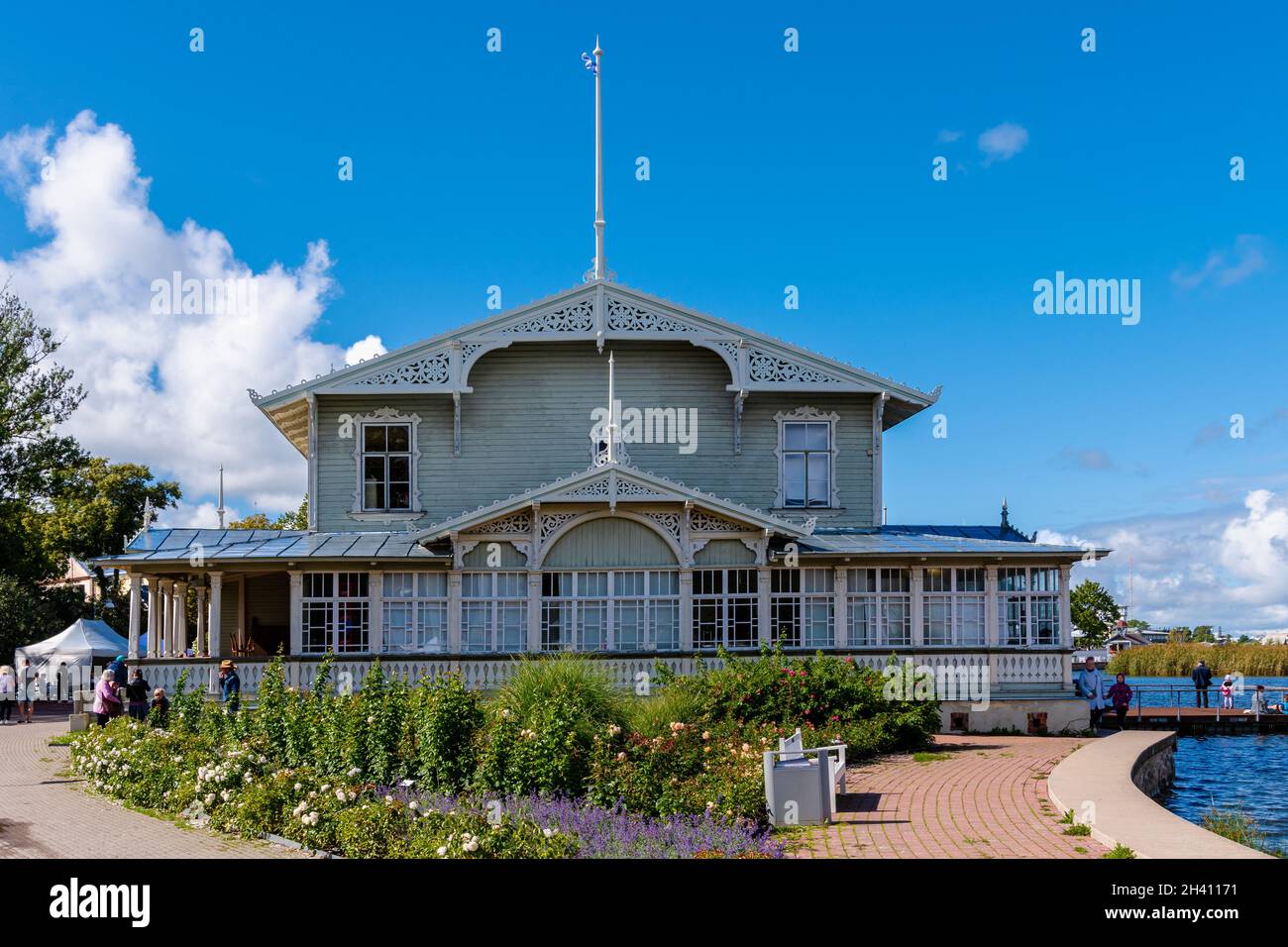 Haapsalu erstaunliches Dorf in Estland Stockfoto
