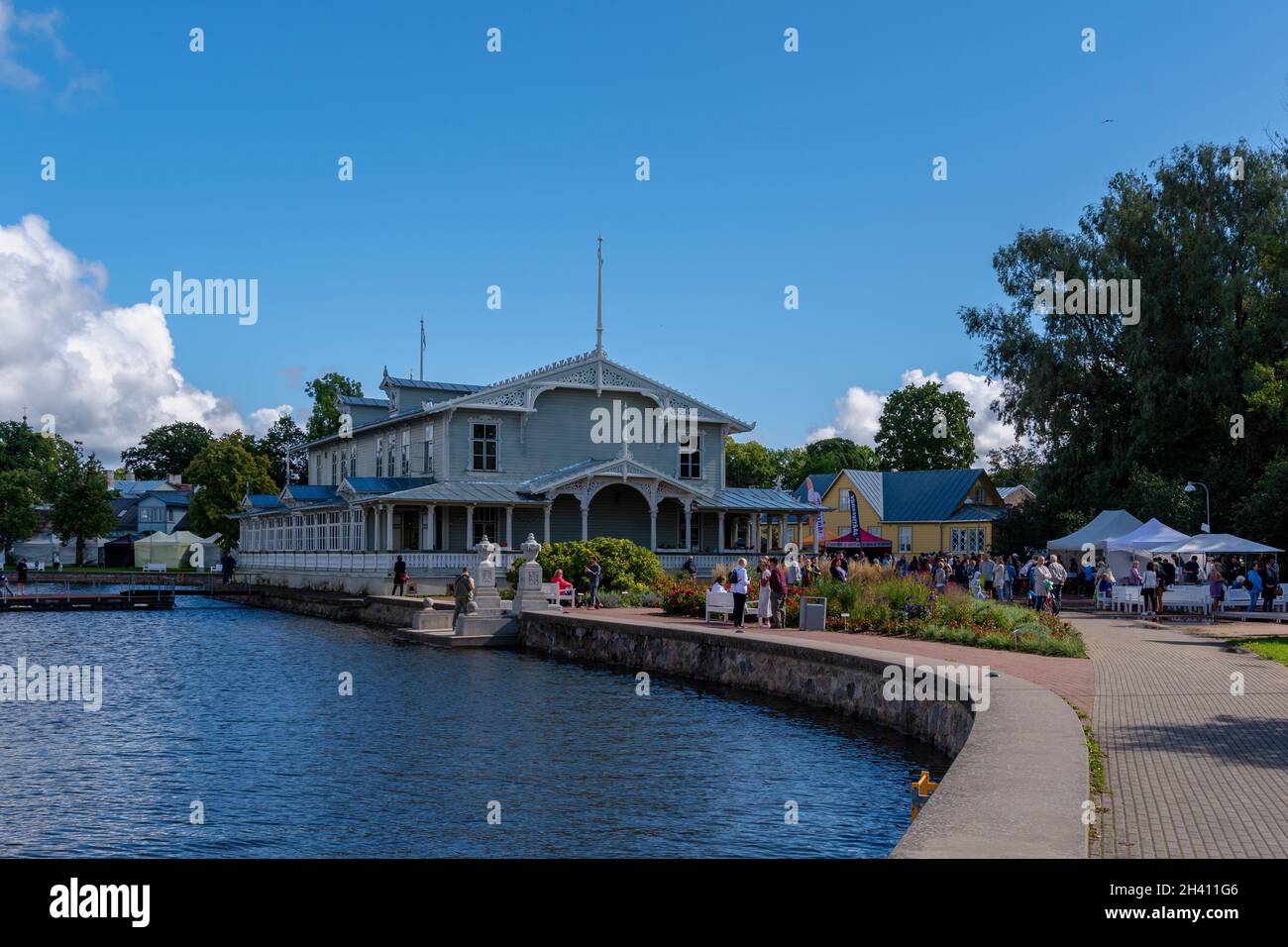 Haapsalu erstaunliches Dorf in Estland Stockfoto