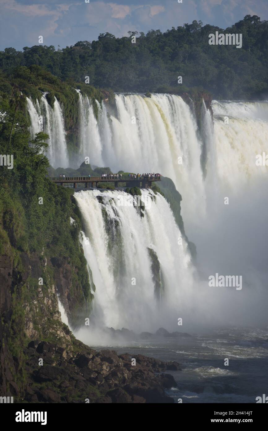 Garganta del Diablo an der Iguazu Wasserfälle Stockfoto